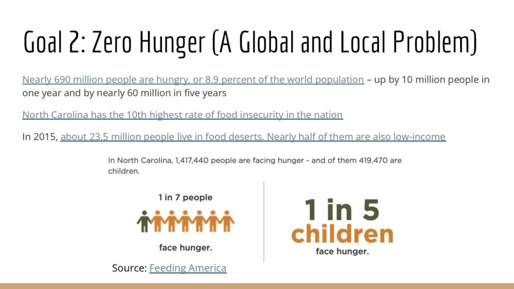 graphic of "Zero Hunger" project